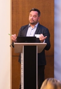 Professor Chris Brown speaking at a conference